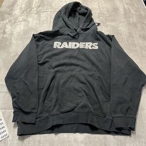 Fanatics Raiders Number 1 Dad Black Hoodie Mens 2XL NFL Football Y2K